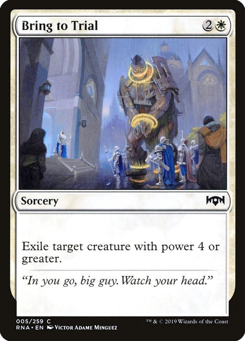 Image for Bring to Trial (5) (RNA) - Magic: The Gathering
