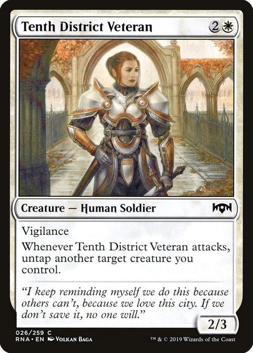Image for Tenth District Veteran (26) (RNA) - Magic: The Gathering