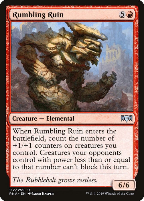 Image for Rumbling Ruin (112) (RNA) - Magic: The Gathering