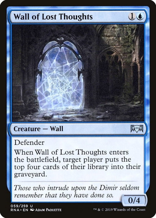 Image for Wall of Lost Thoughts (59) (RNA) - Magic: The Gathering