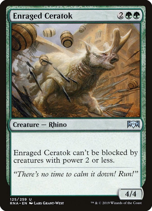 Image for Enraged Ceratok (125) (RNA) - Magic: The Gathering