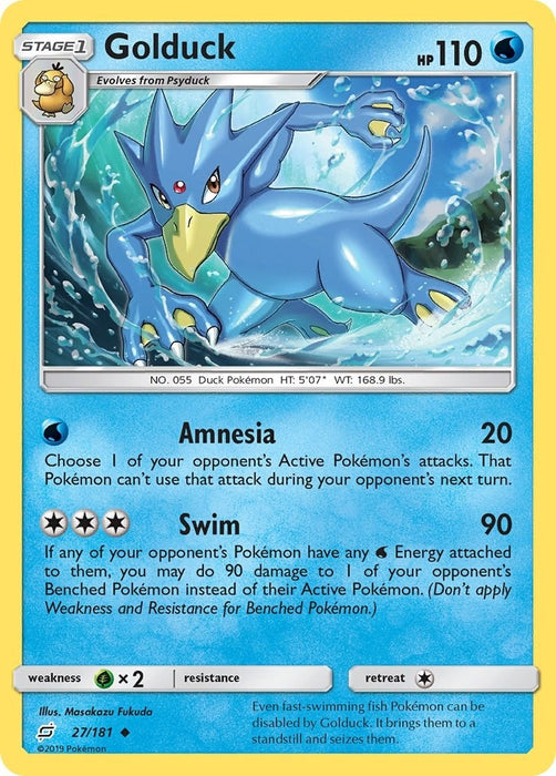 Image for Golduck (27/181) (SM9) - Pokemon