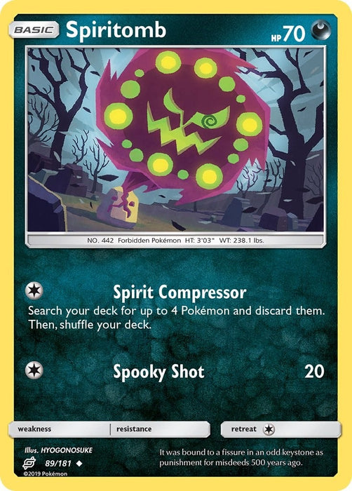 Image for Spiritomb (89/181) (SM9) - Pokemon