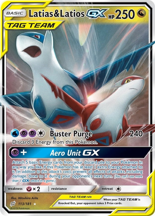 Latias & Latios GX (113/181) (SM9)