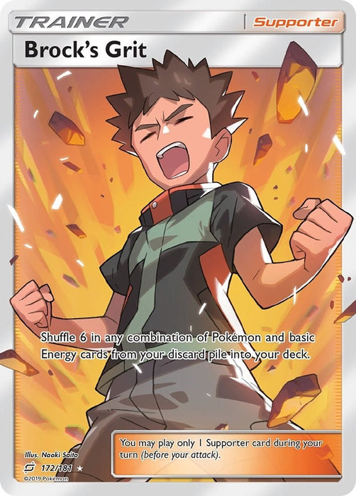 Brock's Grit (Full Art) (172/181) (SM9)
