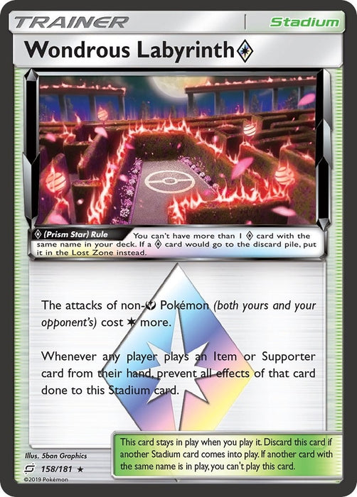 Wondrous Labyrinth Prism Star (158/181) (SM9)