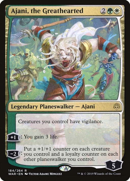 Image for Ajani, the Greathearted (184) (WAR) - Magic: The Gathering