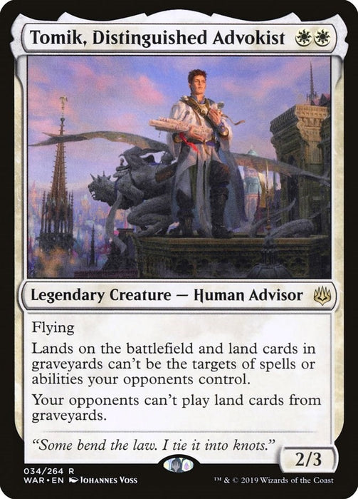 Image for Tomik, Distinguished Advokist (34) (WAR) - Magic: The Gathering
