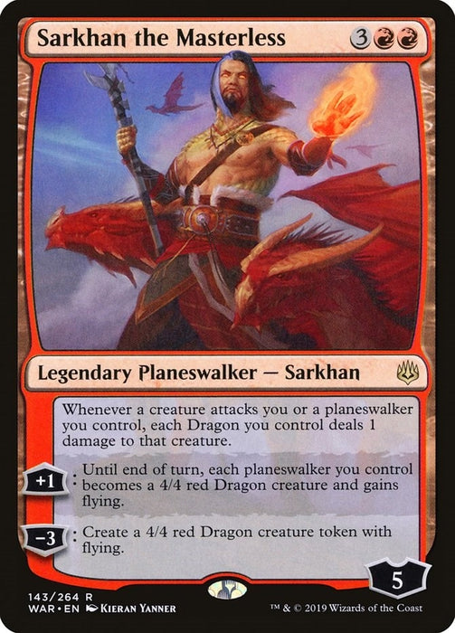 Image for Sarkhan the Masterless (143) (WAR) - Magic: The Gathering