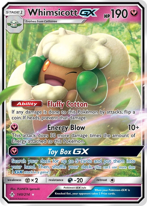 Whimsicott GX (140/214) (SM10)