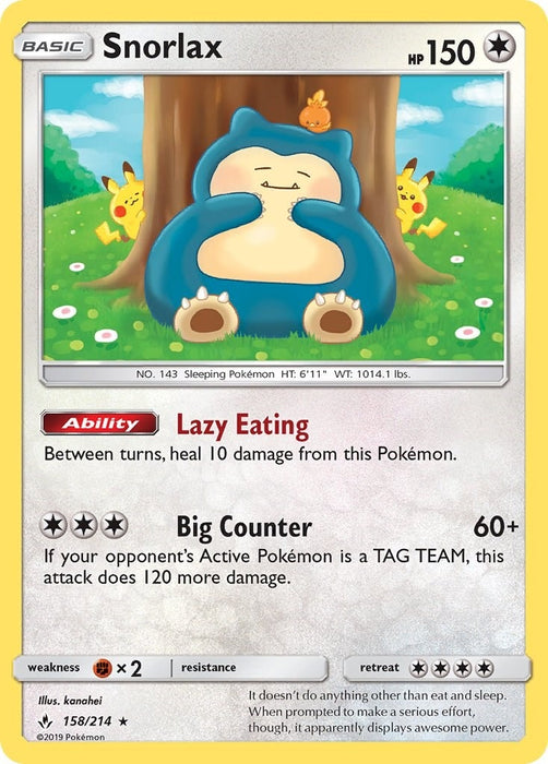 Snorlax (158/214) (SM10)
