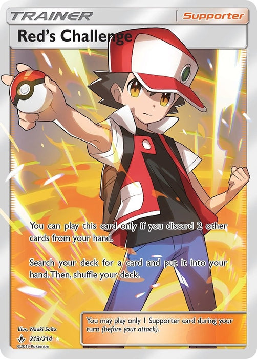 Red's Challenge (Full Art) (213/214) (SM10)