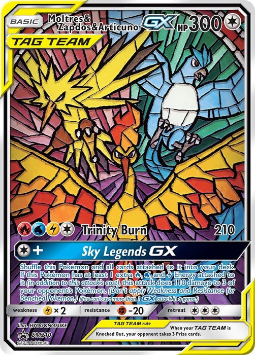Moltres & Zapdos & Articuno GX (SM210) (SMP)