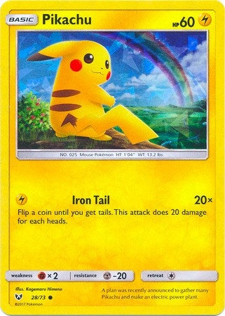 Pikachu - 28/73 (Cracked Ice Holo) (028/073) (PR)
