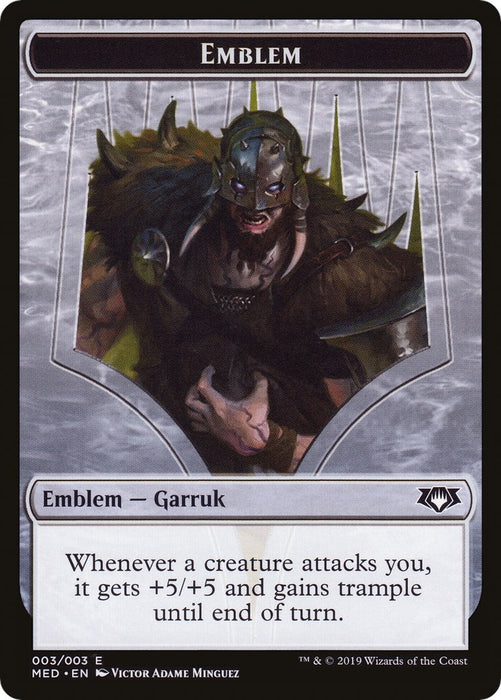 Image for Emblem - Garruk, Apex Predator (3) (MED3) - Magic: The Gathering