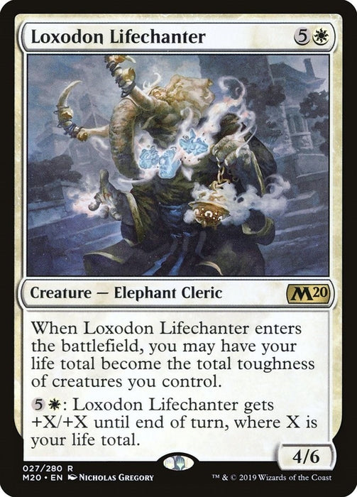 Image for Loxodon Lifechanter (27) (M20) - Magic: The Gathering