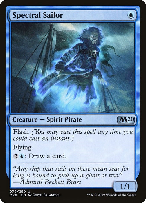 Image for Spectral Sailor (76) (M20) - Magic: The Gathering