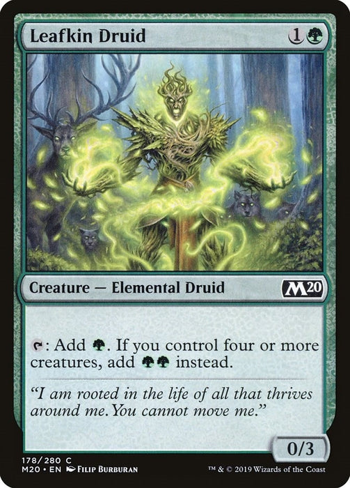 Image for Leafkin Druid (178) (M20) - Magic: The Gathering