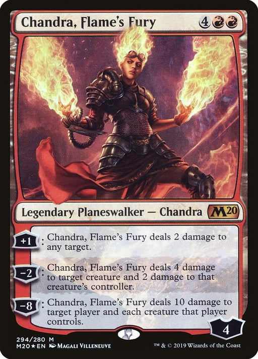 Image for Chandra, Flame's Fury (294) (M20) - Magic: The Gathering