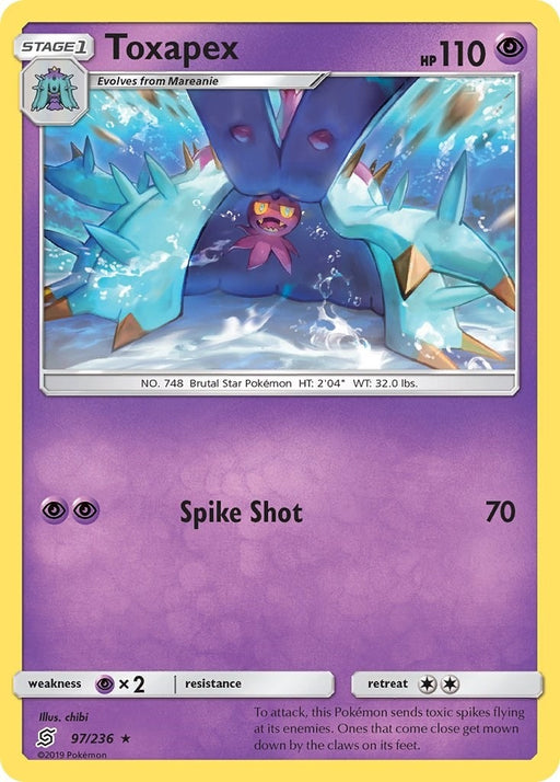 Image for Toxapex (97/236) (SM11) - Pokemon
