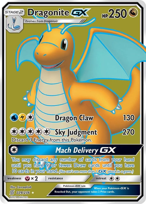 Dragonite GX (Full Art) (229/236) (SM11)