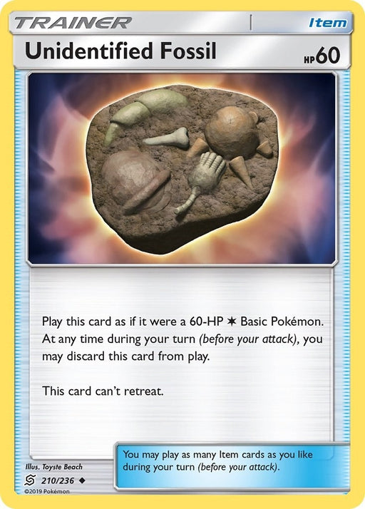 Image for Unidentified Fossil (210/236) (SM11) - Pokemon