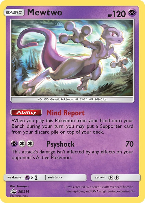 Image for Mewtwo - SM214 (SM214) (SMP) - Pokemon