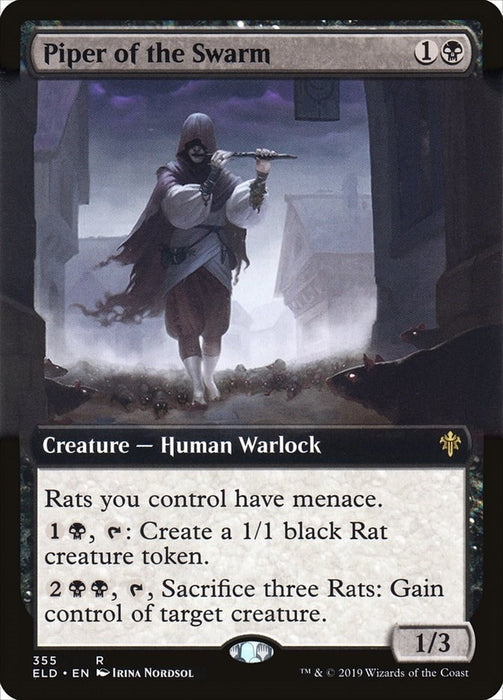 Image for Piper of the Swarm (Extended Art) (355) (ELD) - Magic: The Gathering