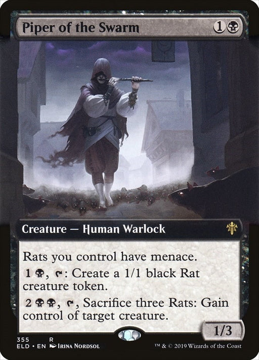 Image for Piper of the Swarm (Extended Art) (355) (ELD) - Magic: The Gathering