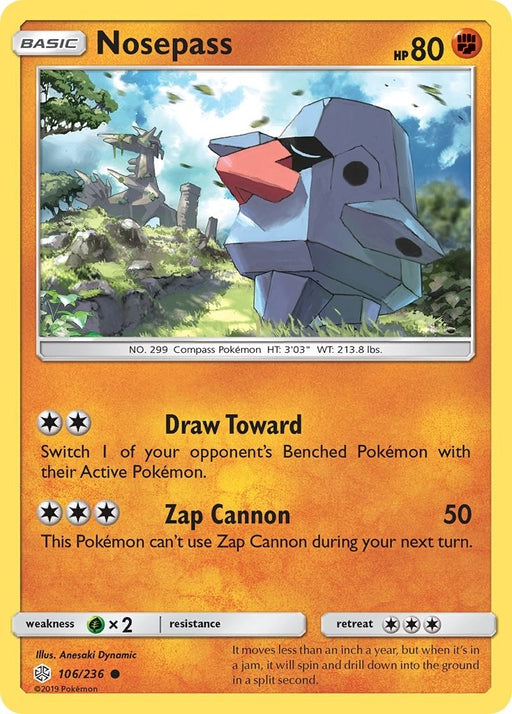 Image for Nosepass (106/236) (SM12) - Pokemon