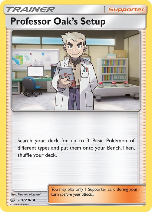 Image for Professor Oak's Setup (201/236) (SM12) - Pokemon