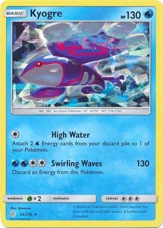 Kyogre - 53/236 (Cracked Ice Holo) (053/236) (PR)