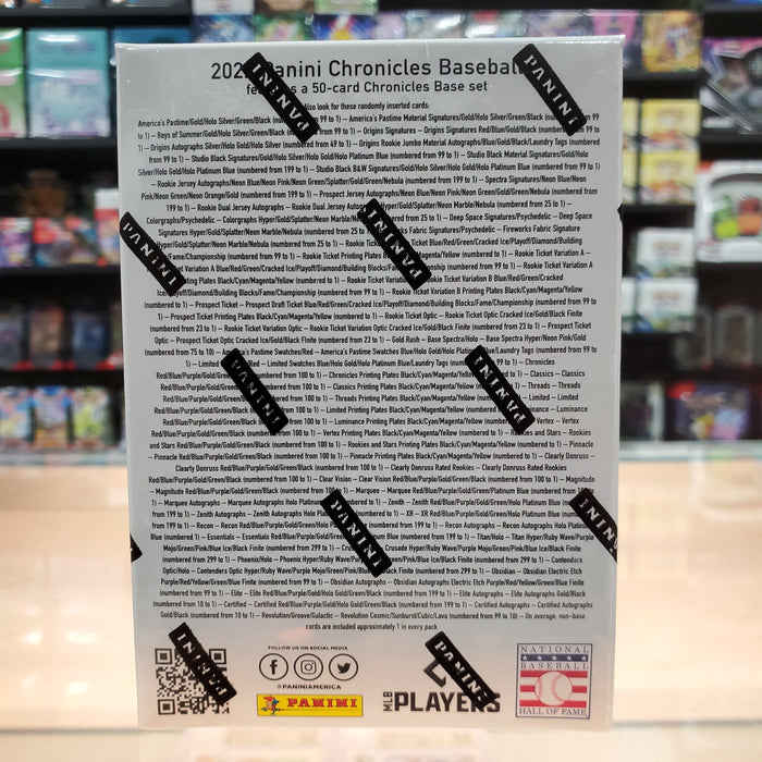 2022 Chronicles Baseball Value Box