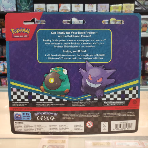 pokmon tcg 2 booster packs & gengar eraser Amazon.com: Pokmon TCG: Back to School Eraser Blister Gengar (1 Eraser & 2 Booster Packs) : Toys & Games