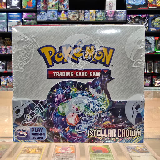 Pokmon TCG: Scarlet & Violet: Stellar Crown - Booster Box Smoke and Mirrors Hobby Pokmon TCG: Scarlet & Violet: Stellar Crown - Booster Box Smoke and Mirrors Hobby