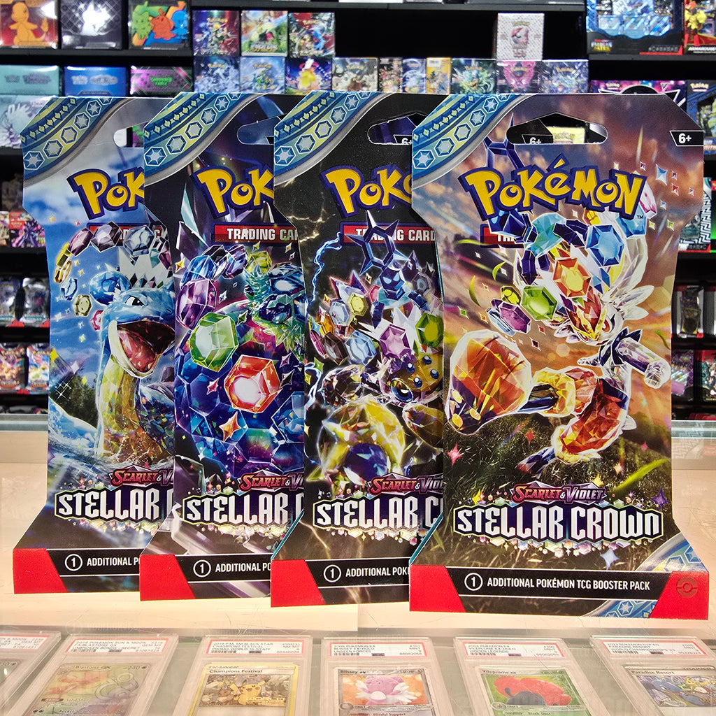 Pokmon TCG: Scarlet & Violet: Stellar Crown - Sleeved Booster Pack (L   Smoke and Mirrors Hobby