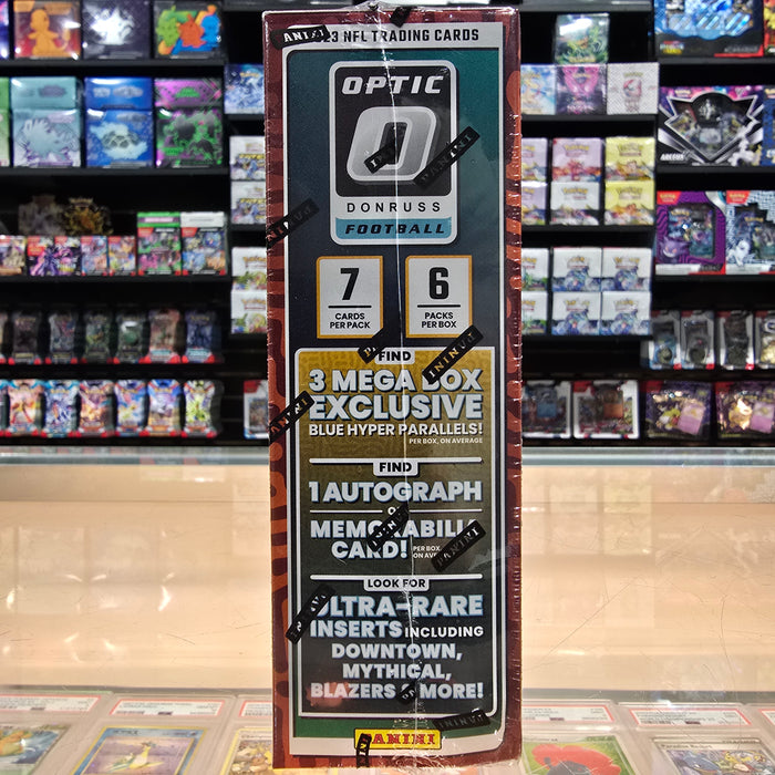 2023 Donruss Optic Football Hobby Mega Box (Blue Hyper Parallels)