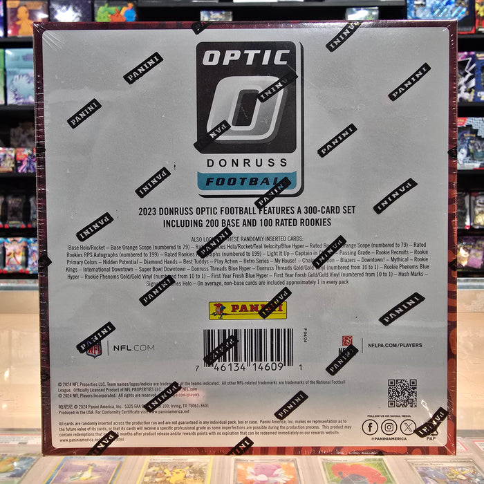 2023 Donruss Optic Football Hobby Mega Box (Blue Hyper Parallels)