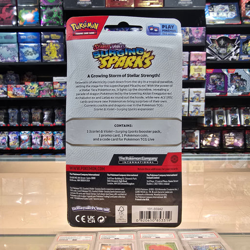 Pokmon TCG: Scarlet & Violet: Surging Sparks - Single Pack Blister (W Smoke and Mirrors Hobby Pokmon TCG: Scarlet & Violet: Surging Sparks - Single Pack Blister (W Smoke and Mirrors Hobby