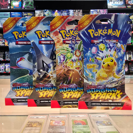 Pokmon TCG: Scarlet & Violet: Surging Sparks - Sleeved Booster Pack Smoke and Mirrors Hobby Pokmon TCG: Scarlet & Violet: Surging Sparks - Sleeved Booster Pack Smoke and Mirrors Hobby