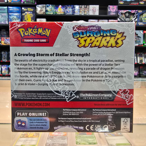 Pokmon TCG: Scarlet & Violet: Surging Sparks - Booster Box Smoke and Mirrors Hobby Pokmon TCG: Scarlet & Violet: Surging Sparks - Booster Box Smoke and Mirrors Hobby