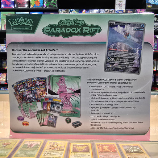 Scarlet Violet Expansion Pokemon TCG: Scarlet & Violet Paradox Rift Elite Trainer Box - Iron Valiant Edition Scarlet Violet Expansion Pokemon TCG: Scarlet & Violet Paradox Rift Elite Trainer Box - Iron Valiant Edition