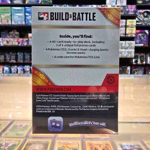 Pokmon TCG: Scarlet & Violet: Surging Sparks - Build and Battle Box Smoke and Mirrors Hobby Pokmon TCG: Scarlet & Violet: Surging Sparks - Build and Battle Box Smoke and Mirrors Hobby