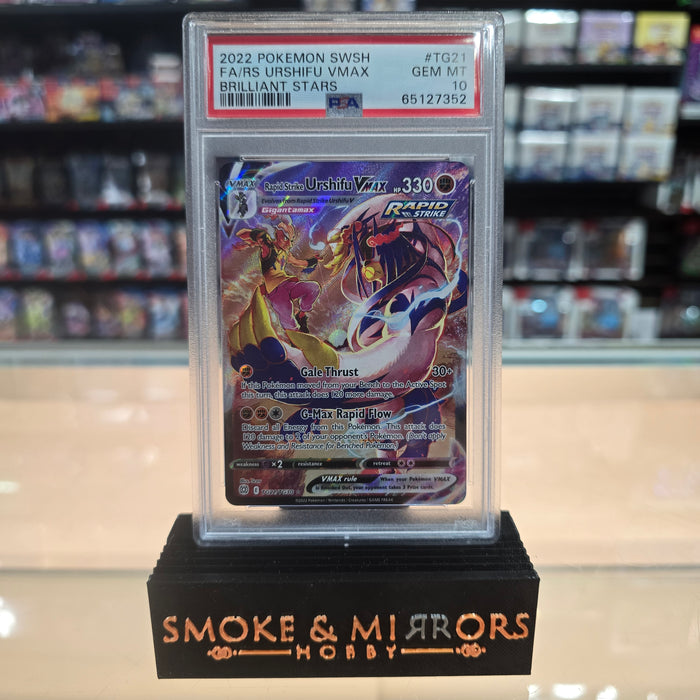 Rapid Strike Urshifu VMAX (TG21/TG30) [Sword & Shield: Brilliant Stars] PSA 10