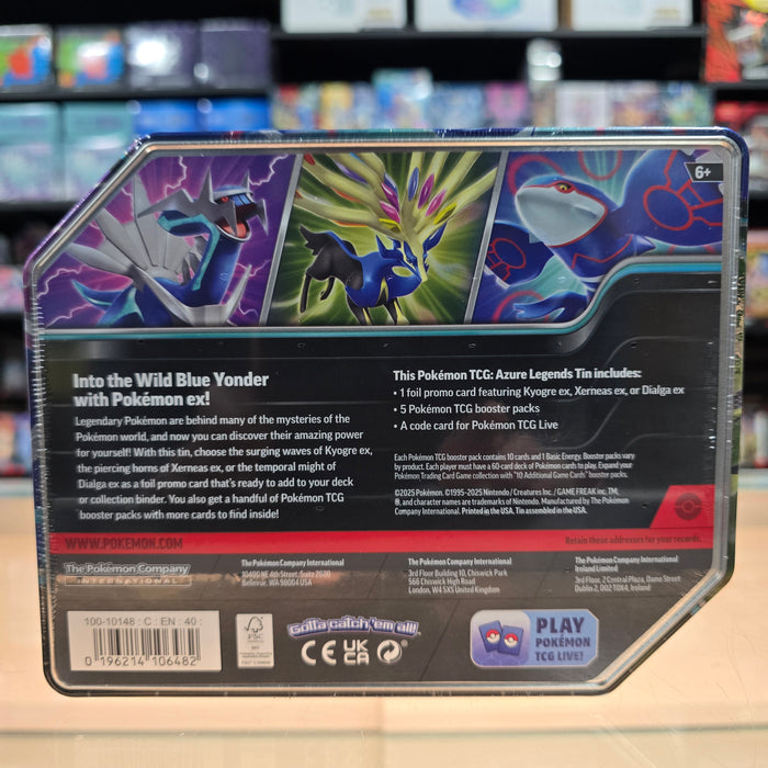 Pokmon TCG: Azure Legends Tin (Xerneas ex) (Limit 1) Smoke and Mirrors Hobby Pokmon TCG: Azure Legends Tin (Xerneas ex) (Limit 1) Smoke and Mirrors Hobby