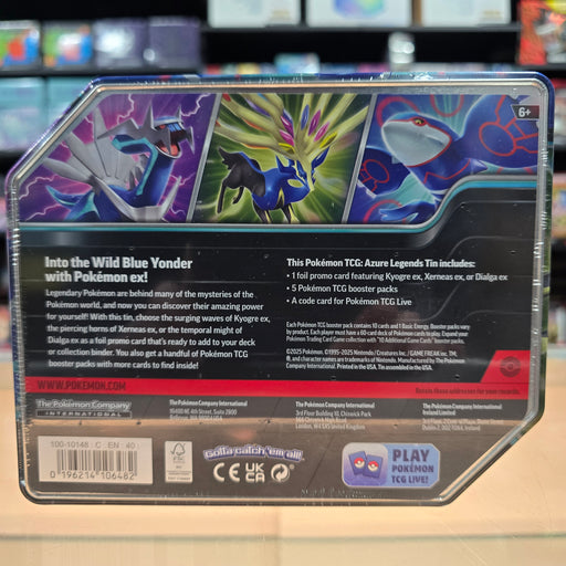 Pokmon TCG: Azure Legends Tin (Dialga ex) (Limit 1) Smoke and Mirrors Hobby Pokmon TCG: Azure Legends Tin (Dialga ex) (Limit 1) Smoke and Mirrors Hobby