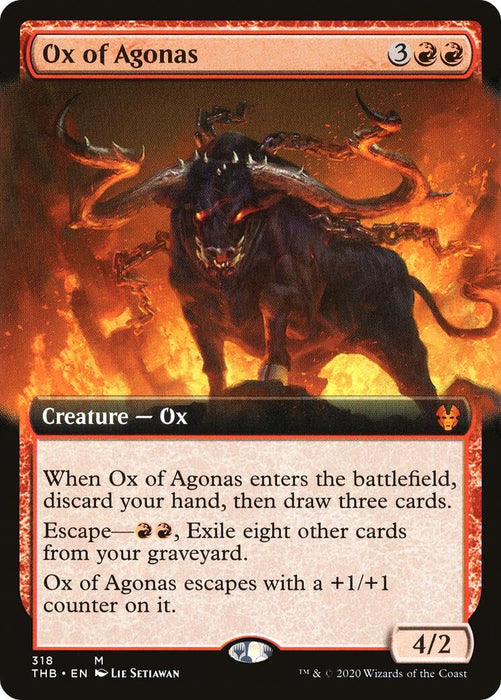 Image for Ox of Agonas (Extended Art) (318) (THB) - Magic: The Gathering