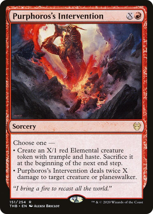 Image for Purphoros's Intervention (151) (THB) - Magic: The Gathering