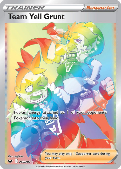 Team Yell Grunt (Secret) (210/202) (SWSH01)