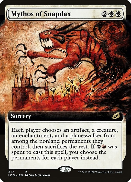 Image for Mythos of Snapdax (Extended Art) (317) (IKO) - Magic: The Gathering